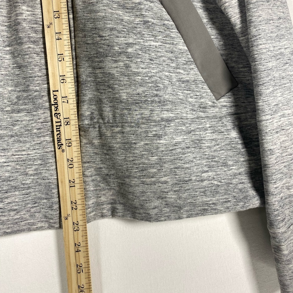 Athleta gray‎ jacket LARGE zip up - Picture 4 of 12